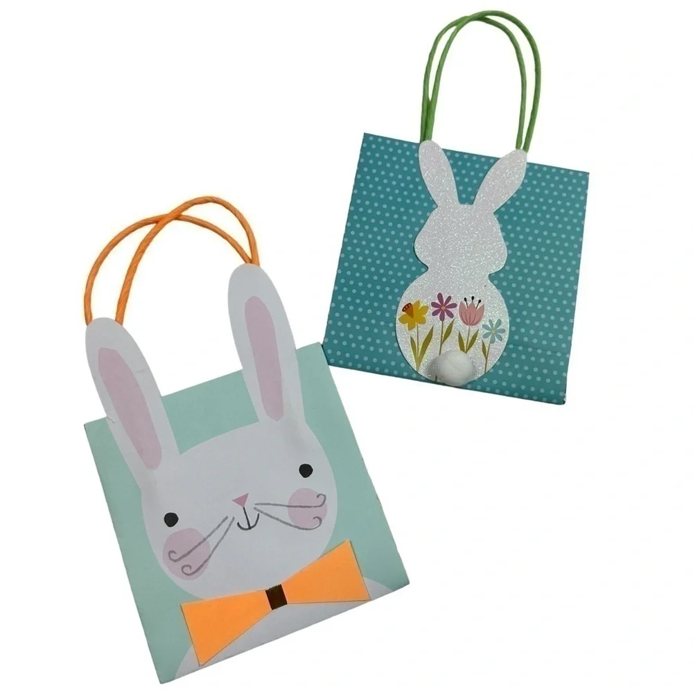 Six Easter gift bags, different sizes and motifs